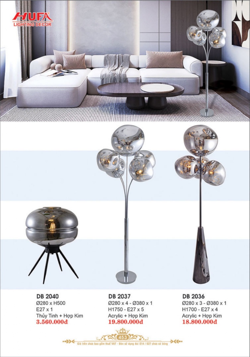 Bảng giá đèn trang trí HUFA